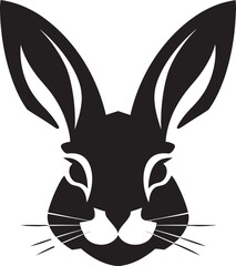 Subtle Sophistication Noir Bunny SilhouetteChic Contours Sleek Rabbit Artwork