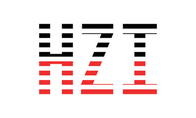HZI three initial letter iconic line negative space minimal logo design vector template. monogram, abstract, wordmark, business, typography, minimalist, brand, company, flat, modern, unique, simple