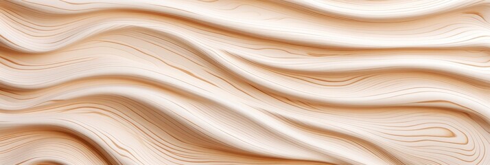Obraz premium Wood artwork background – abstract wood texture with wave design forming a stylish harmonic background