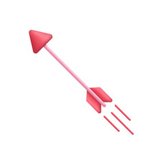 Cupid's arrow icon. Valentine's day concept. Arrow with a heart. Love icon