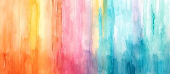 colorful watercolor stripes background Generative AI - obrazy, fototapety, plakaty