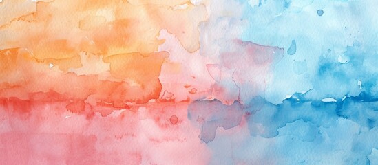 Fototapeta premium an abstract watercolor painting of two stripes Generative AI