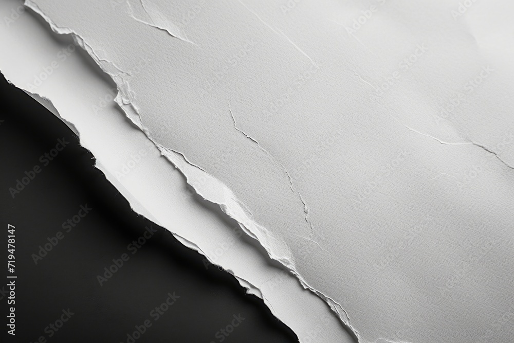 Poster A simple black and white photo of a piece of paper. Suitable for various uses