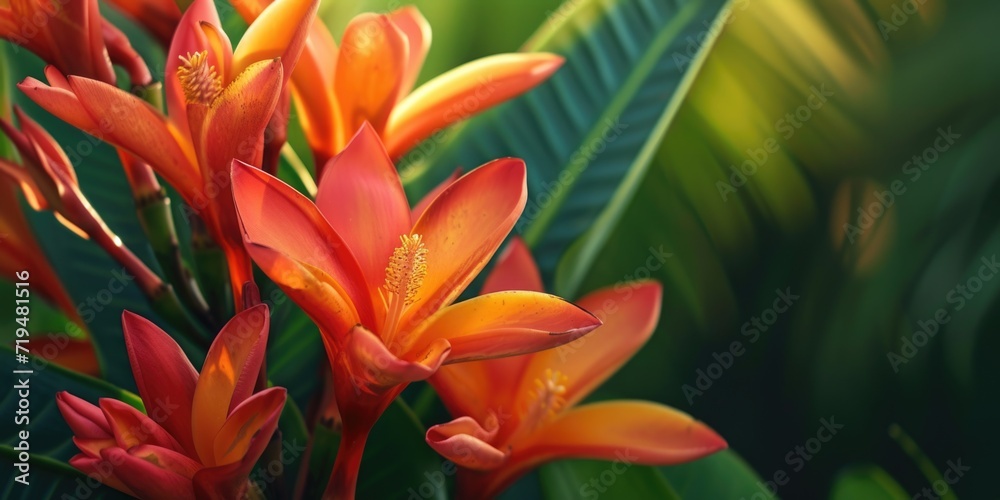 Aufkleber a close-up shot of a bunch of vibrant orange flowers. perfect for adding a pop of color to any proje