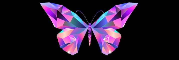 Polygonal Composition. Butterfly-Inspired Geometric Design.