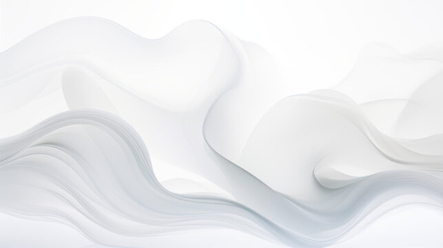 Gentle Swirls on White