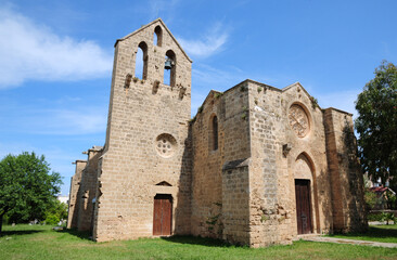 Fototapeta premium View of the Greek Churches from the Turkish side of Cyprus