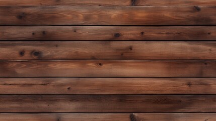 Naklejka premium a large brown wooden plank wall, designed to serve as a seamless pattern background with an emphasis on the rich, natural tones. SEAMLESS PATTERN. SEAMLESS WALLPAPER.