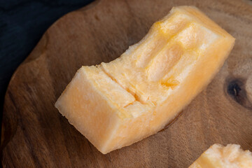 delicious soft and ripe food melon on the table