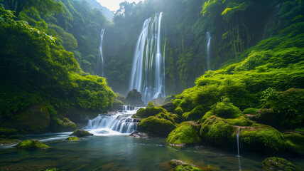 Waterfall in jungle