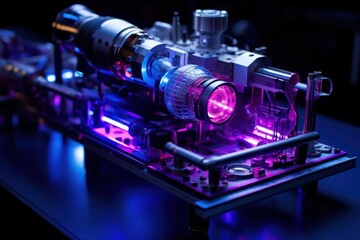 advanced laser machine concept of futuristic technology