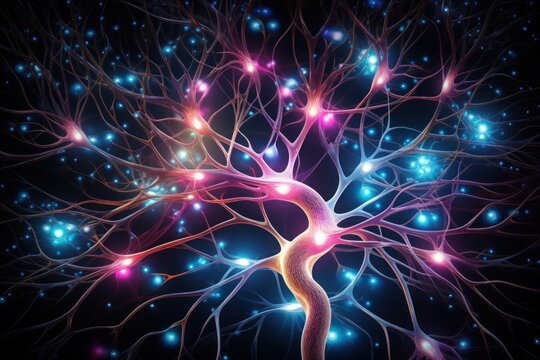 optical figer glowing tech background