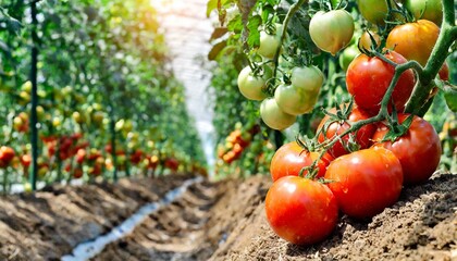 plantação de tomates
