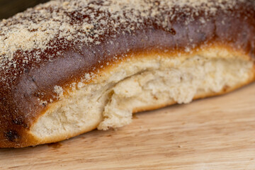 fresh and sweet wheat bun with raisins