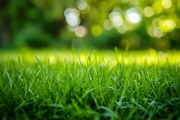 Fototapeta premium Using Grass As A Background