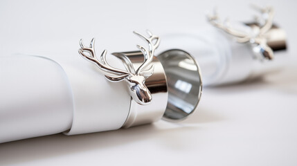Reindeer Shaped Metal Napkin Rings