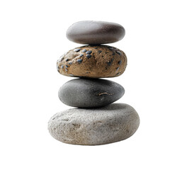 Fototapeta premium Mindfulness Concept Concept. Isolated on a Transparent Background. Cutout PNG.