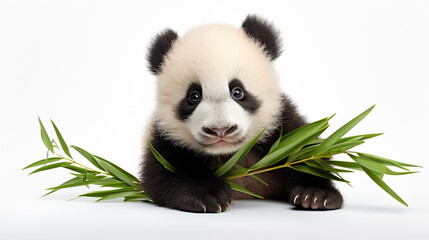 Adorable baby panda