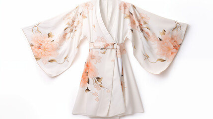 Chic silk kimono with a floral pattern