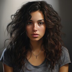 Naklejka premium Young woman