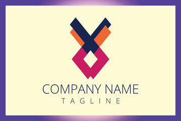 Obraz premium Vector logo design template. Corporate identity design element. Business sign.