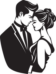 Timeless Embrace Vector RomanceBoundless Love Black and White Vectors