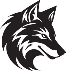 Mystic Moonlight Black Wolf DesignCelestial Alpha Vector Wolf Art