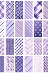 lavender different pattern illustrations