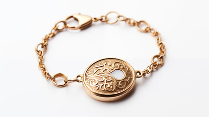 gold locket bracelet