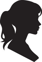 Intricate Silhouettes Womens Vector SilhouetteRadiant Empowerment Vector Illustration