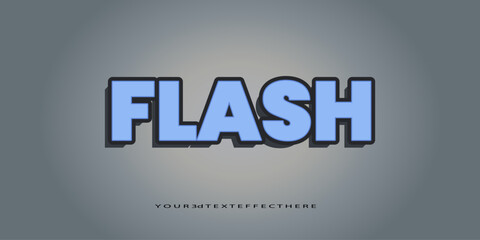 Flash 3d text effect editable design 