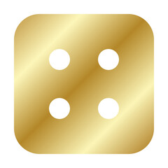 Gold Dice Icon