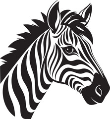 Fototapeta na wymiar Monochrome Magic Zebra Vector DesignDynamic Details Zebra Vector Artistry