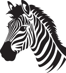 Vectorized Beauty Zebra IllustrationSafari Spirit Zebra Vector Artistry