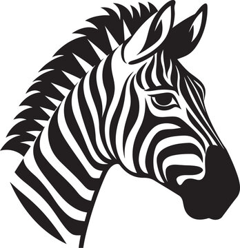 Safari Spirit Zebra Vector ArtistryElegant Lines Zebra Stripes in Vector