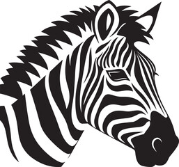 Vectorized Wildlife Zebra Vector SketchingContemporary Vectors Zebra Vector Composition