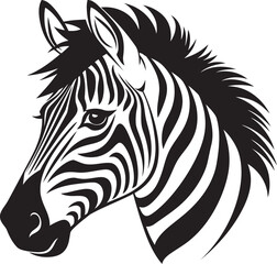 Fototapeta na wymiar Digital Precision Zebra Vector ImageryAbstract Realism Zebra Vector Display