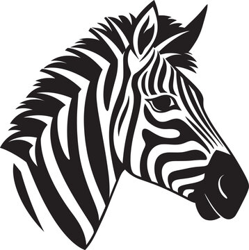 Vector Verve Zebra Stripes in BlackIntricate Patterns Zebra Vector Masterpiece