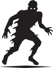 Deathly Decay Vector Black Zombie SpreadRotten Contagion Zombie Vector Black Series