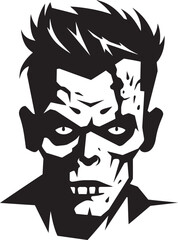 Cryptic Reckoning Zombie Vector Black SetDreadful Chaos Black Vector Zombie Illustration