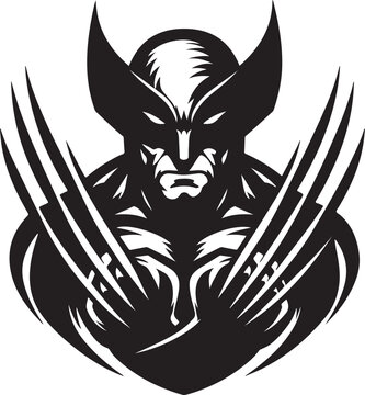 recommend clip art: Wolverine silhouette vector illustration 