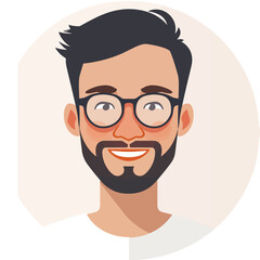 Illustration of a man, profile avatar