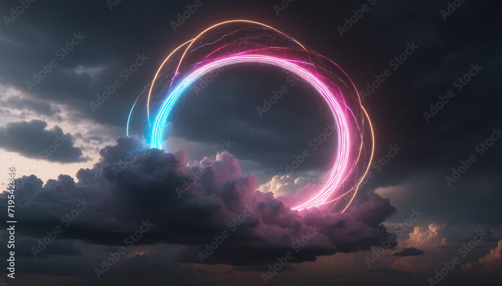 Wall mural abstract 3d rendering