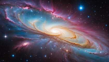 Stunning and Vibrant Galaxy Nebula Wallpaper for Space and Astronomy Enthusiasts