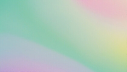 Yellow green purple pink pastel color gradient background grainy texture holographic abstract...