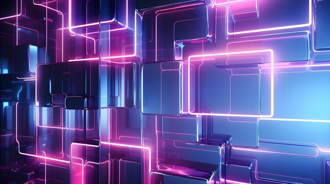 Abstract HoloMatrix A Futuristic Odyssey
