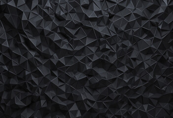 Geometric Abstract Design with Dark 3D Render and Lines