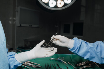 Surgical Precision close up in operating room