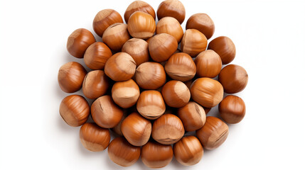 Nutty Circular Elegance on White