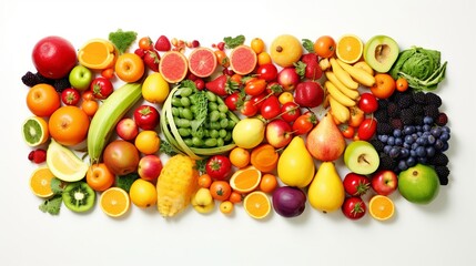 Composition with assorted raw organic vegetables